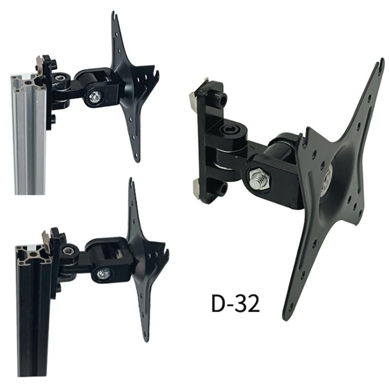 Gaming Console Cabinet - 2 Axis Adjustable Wall Mount Monitor