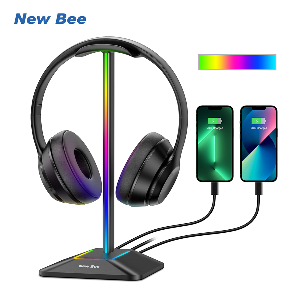 New Bee Z8 RGB Headphones Stan - огляд і ціна Gaming Console Desk