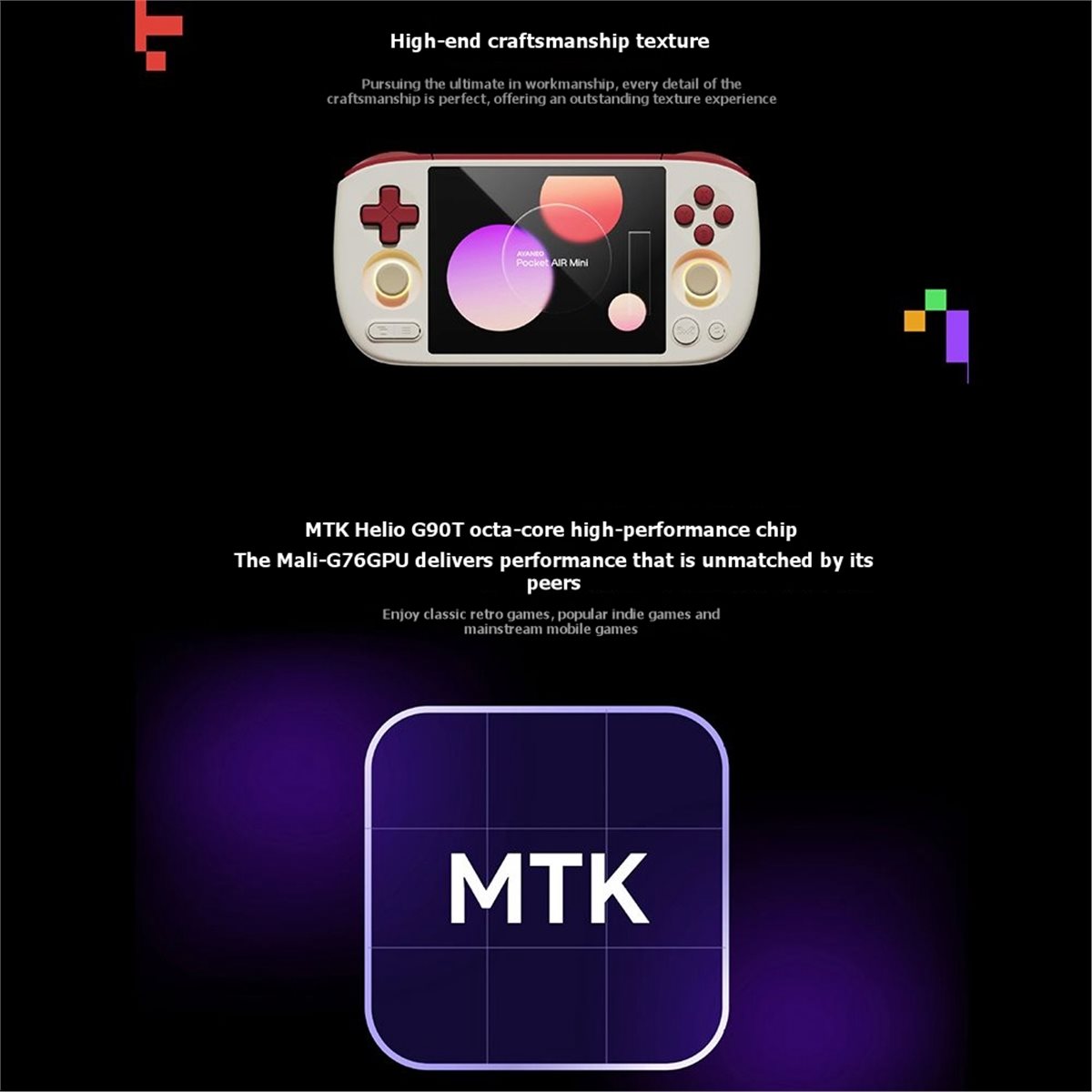 ■★New Arrival Fashion  AIR Min - огляд і ціна Gaming Console Handheld Android