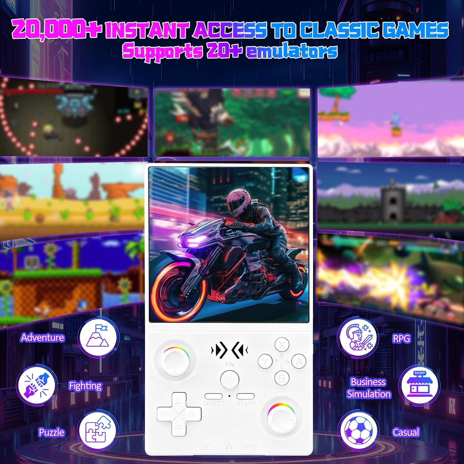 FLLBW XF40V Retro Handheld Gam - огляд і ціна Gaming Console Handheld Android