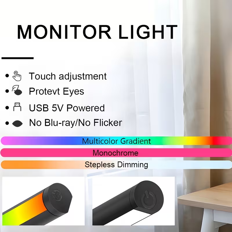 Monitor Light Bar LED Computer - огляд і ціна Gaming Console Desk