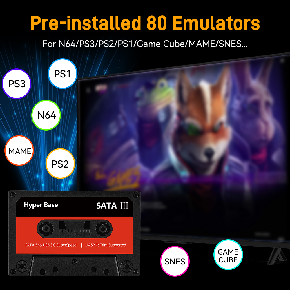 Batocera 500G/2T Emulator Game - огляд і ціна Gaming Console Chinese