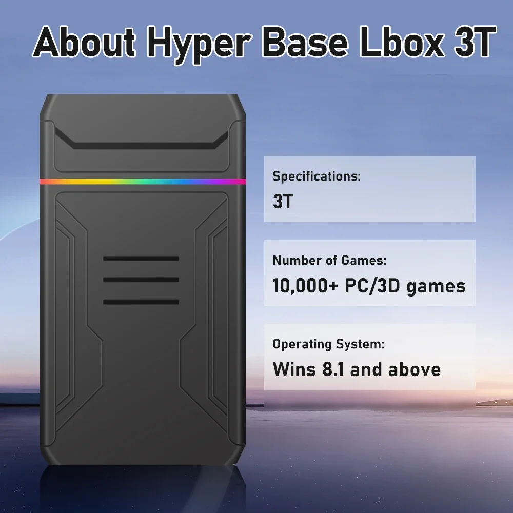 3TB Launchbox Portable Gaming  - огляд і ціна Gaming Console Chinese