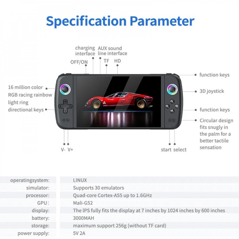 M27 7 Inch IPS Screen  Handhel - огляд і ціна Gaming Console Under 500