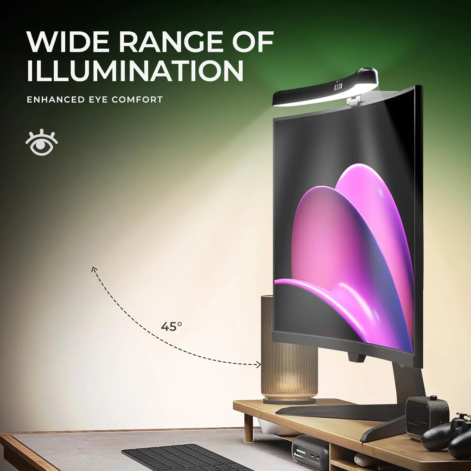 Computer Monitor Light Bar RGB - огляд і ціна Gaming Console Desk