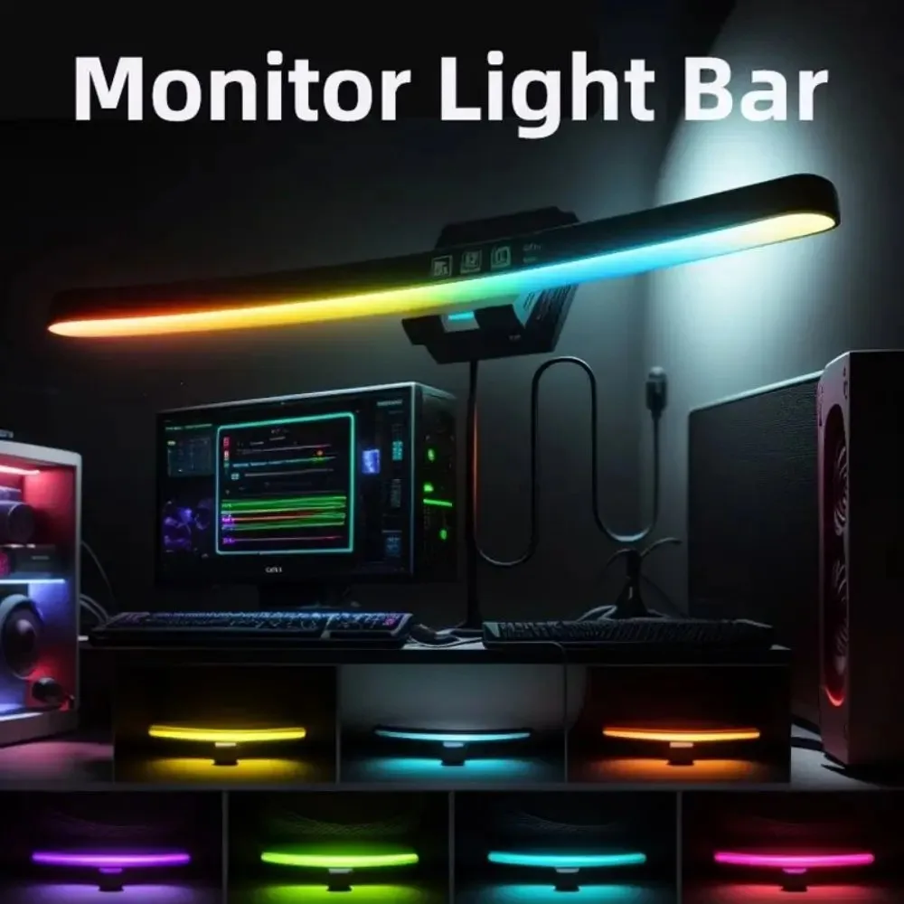 Computer Monitor Light Bar RGB - огляд і ціна Gaming Console Desk